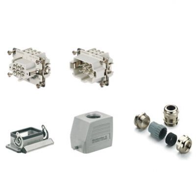 WEIDMULLER HDC KIT HE 06.101 M Złącza przemysłowe (zestaw), Typoszereg: HE, złącze śrubowe, Wielkość konstrukcyjna: 3, Liczba biegunów: 6 1802740000 /1szt./ (1802740000)