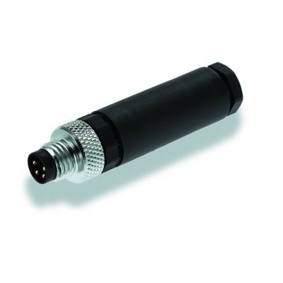 WEIDMULLER SAIS-M8-4P Wtyczka okrągła (możliwość dostosowania), złącze męskie, proste, złącze śrubowe, M8, 0.14 mm², 0.5 mm², 3.5 - 5 mm, Liczba biegunów: 4, Przyłącze ekra 1803850000 /1szt./ (1803850000)
