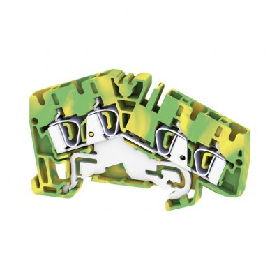 WEIDMULLER ZPE 4-2/4AN Zacisk PE, złącze sprężynowe, 4 mm², 800 V, liczba przyłączeń: 4, liczba poziomów: 1, zielony / żółty 1807090000 /50szt./ (1807090000)