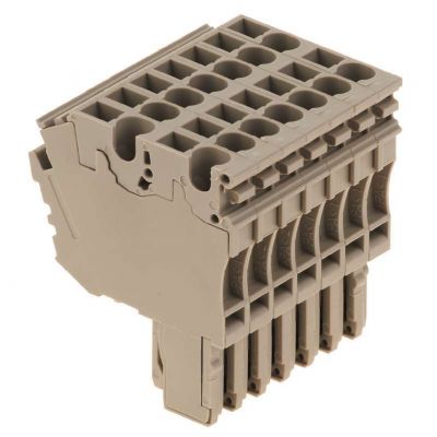 WEIDMULLER ZP 2.5/2AN/QV/7 Wtyczka (terminal), złącze wtykowe, 2.5 mm², 500 V, 24 A, Liczba biegunów: 7, Ciemnobeżowy 1815790000 /20szt./ (1815790000)