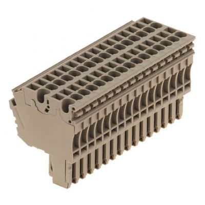 WEIDMULLER ZP 2.5/2AN/QV/16 Wtyczka (terminal), złącze wtykowe, 2.5 mm², 500 V, 24 A, Liczba biegunów: 16, Ciemnobeżowy 1815880000 /5szt./ (1815880000)