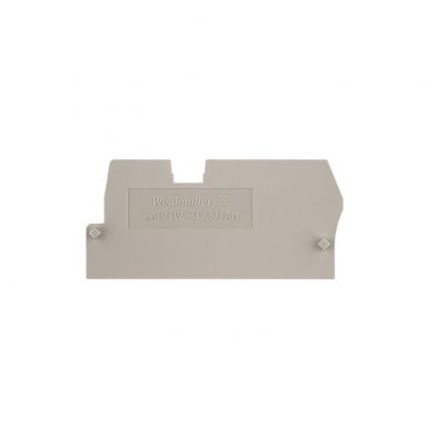 WEIDMULLER ZAP/TW ZT2.5/2AN Płyta separacyjna (terminal), Płyta zamykająca i pośrednia, 58 mm x 27 mm, Ciemnobeżowy 1816030000 /50szt./ (1816030000)