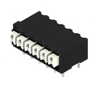 WEIDMULLER LSF-SMT 3.50/06/90 3.5SN BK TU Zacisk płytki drukowanej, 3.50 mm, Liczba biegunów: 6, Kierunek odejścia przewodu: 90°, PUSH IN 1824460000 /25szt./ (1824460000)