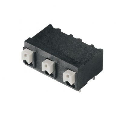 WEIDMULLER LSF-SMT 7.62/03/90 3.5SN BK TU Zacisk płytki drukowanej, 7.62 mm, Liczba biegunów: 3, Kierunek odejścia przewodu: 90°, PUSH IN 1824960000 /28szt./ (1824960000)