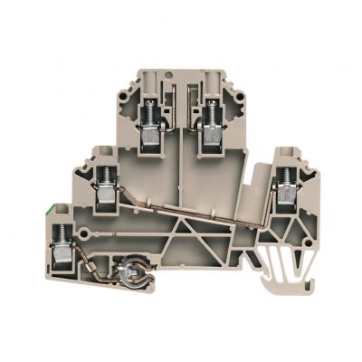 WEIDMULLER WDK 2.5/TR-DU-PE/O TNHE Bloki odczepów probierczych, złącze śrubowe, 2.5 mm², 500 V, 24 A, bez, Separacja poprzeczna: bez, zintegrowane gniazdo kontrolne: Nie, TS 35, Ciemnob 1833640000 /50 (1833640000)