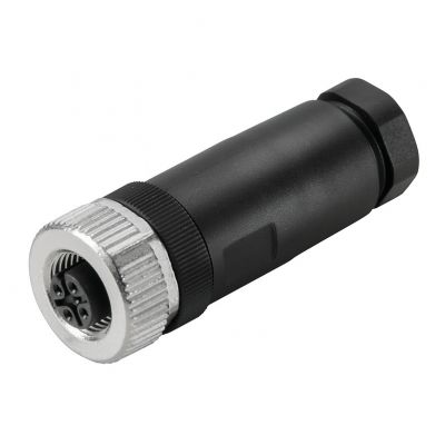 WEIDMULLER SAIB-8/9 Wtyczka okrągła (możliwość dostosowania), złącze żeńskie, proste, złącze śrubowe, M12, 0.14 mm², 0.5 mm², 6 - 8 mm, Liczba biegunów: 8, Przyłącze ekra 1836960000 /1szt./ (1836960000)