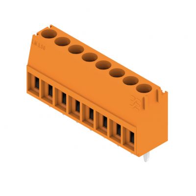 WEIDMULLER LM 3.50/08/90 3.2SN OR BX Zacisk płytki drukowanej, 3.50 mm, Liczba biegunów: 8, Kierunek odejścia przewodu: 90°, Przyłącze z jarzmem 1845070000 /50szt./ (1845070000)