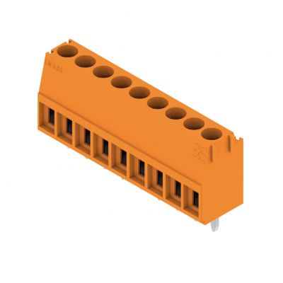 WEIDMULLER LM 3.50/09/90 3.2SN OR BX Zacisk płytki drukowanej, 3.50 mm, Liczba biegunów: 9, Kierunek odejścia przewodu: 90°, Przyłącze z jarzmem 1845080000 /50szt./ (1845080000)