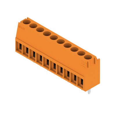 WEIDMULLER LM 3.50/10/90 3.2SN OR BX Zacisk płytki drukowanej, 3.50 mm, Liczba biegunów: 10, Kierunek odejścia przewodu: 90°, Przyłącze z jarzmem 1845090000 /50szt./ (1845090000)