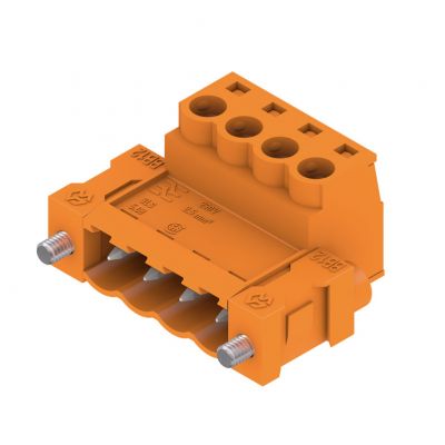 WEIDMULLER SLS 5.08/04/180FI SN OR BX Wtyk PCB (złącze wiązki), 5.08 mm, Liczba biegunów: 4, Przyłącze z jarzmem 1846230000 /60szt./ (1846230000)