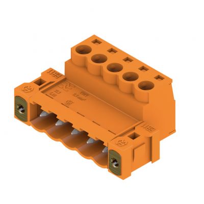 WEIDMULLER SLS 5.08/05/180F SN OR BX Wtyk PCB (złącze wiązki), 5.08 mm, Liczba biegunów: 5, Przyłącze z jarzmem 1846390000 /48szt./ (1846390000)
