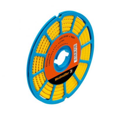 WEIDMULLER CLI C 1-6 GE NE CD System kodowania kabli, 2.5 - 5 mm, 4.2 mm, Neutralna, PVC, miękkie, bez kadmu, żółty 1868811687 /250szt./ (1868811687)