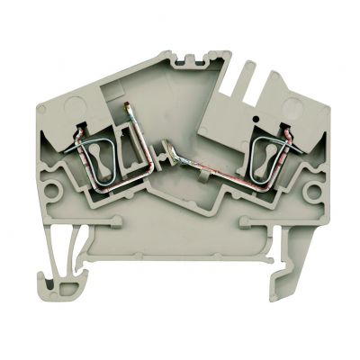 WEIDMULLER ZDU 2.5-2 O.EL Blok zaciskowy, złącze sprężynowe, 2.5 mm², 400 V, 1 A, dioda 1N 4007, TS 35, Ciemnobeżowy 1868870000 /20szt./ (1868870000)
