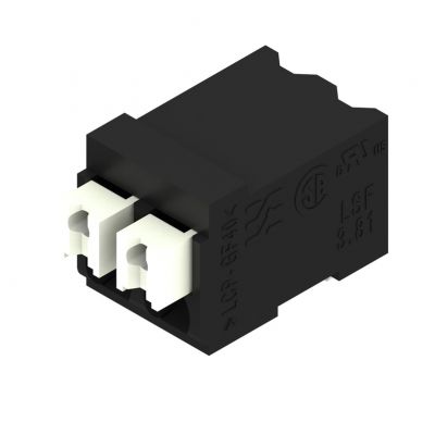 WEIDMULLER LSF-SMT 3.81/02/90 1.5SN BK TU Zacisk płytki drukowanej, 3.81 mm, Liczba biegunów: 2, Kierunek odejścia przewodu: 90°, PUSH IN 1869360000 /69szt./ (1869360000)