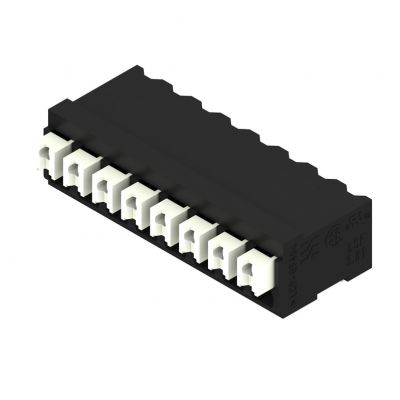 WEIDMULLER LSF-SMT 3.81/08/90 1.5SN BK TU Zacisk płytki drukowanej, 3.81 mm, Liczba biegunów: 8, Kierunek odejścia przewodu: 90°, PUSH IN 1869420000 /17szt./ (1869420000)