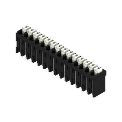 WEIDMULLER LSF-SMT 3.81/14/180 1.5SN BK TU Zacisk płytki drukowanej, 3.81 mm, Liczba biegunów: 14, Kierunek odejścia przewodu: 180°, PUSH IN 1870030000 /10szt./ (1870030000)