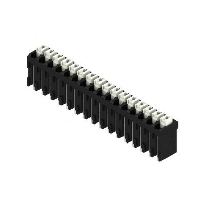 WEIDMULLER LSF-SMT 3.81/16/180 1.5SN BK TU Zacisk płytki drukowanej, 3.81 mm, Liczba biegunów: 16, Kierunek odejścia przewodu: 180°, PUSH IN 1870050000 /9szt./ (1870050000)