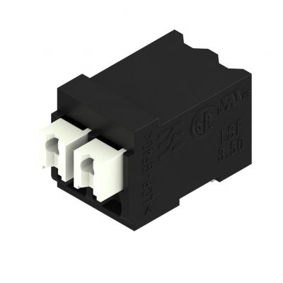 WEIDMULLER LSF-SMT 3.50/02/90 1.5SN BK TU Zacisk płytki drukowanej, 3.50 mm, Liczba biegunów: 2, Kierunek odejścia przewodu: 90°, PUSH IN 1870500000 /71szt./ (1870500000)