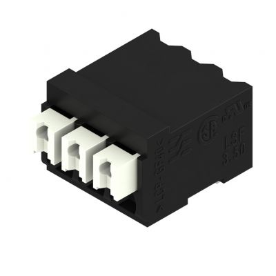WEIDMULLER LSF-SMT 3.50/03/90 1.5SN BK TU Zacisk płytki drukowanej, 3.50 mm, Liczba biegunów: 3, Kierunek odejścia przewodu: 90°, PUSH IN 1870530000 /49szt./ (1870530000)