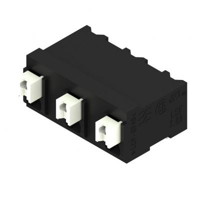 WEIDMULLER LSF-SMT 7.62/03/90 1.5SN BK RL Zacisk płytki drukowanej, 7.62 mm, Liczba biegunów: 3, Kierunek odejścia przewodu: 90°, PUSH IN 1874570000 /265szt./ (1874570000)