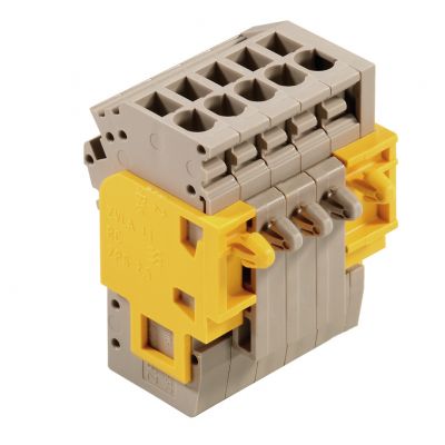 WEIDMULLER ZPS 2.5/5 ZVLA DF CL Wtyczka (terminal), złącze wtykowe, 2.5 mm², 500 V, 24 A, Liczba biegunów: 5, Ciemnobeżowy 1887600000 /10szt./ (1887600000)