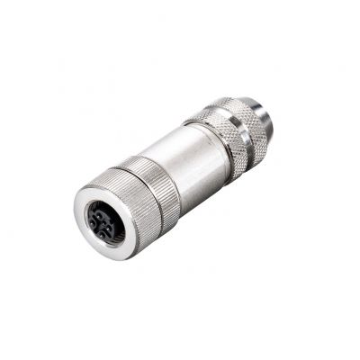 WEIDMULLER SAIBM-4/8S-M12-4P D-COD Wtyczka okrągła (możliwość dostosowania), złącze żeńskie, proste, złącze śrubowe, M12, 0.14 mm², 0.75 mm², 6 - 8 mm, Liczba biegunów: 4, Przyłącze ekr 1892130000 /1s (1892130000)