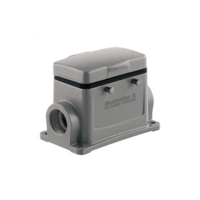WEIDMULLER HDC 32A SDBO 1M32G Obudowa (złącza przemysłowe), Obudowa podstawy, Zatrzask mocujący boczny u g&oacute;ry, Wielkość konstrukcyjna: 7, IP65 (po podłączeniu) 1903910000 /1szt./ (1903910000)