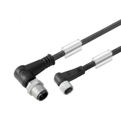 WEIDMULLER SAIL-M12WM8W-3-3.0U Przewód czujnika-siłownika (zmontowany), Kabel połączeniowy, M12 / M8, Liczba biegunów: 3, Długość kabla: 3 m, złącze męskie, kątowe - złącze żeńskie, 1906330300 /1szt./ (1906330300)