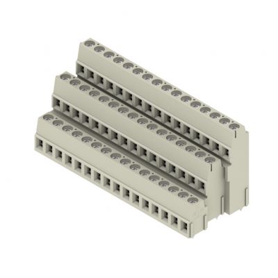 WEIDMULLER LM3R 5.08/48/90 3.5SN GY BX Zacisk płytki drukowanej, 5.08 mm, Liczba biegunów: 48, Kierunek odejścia przewodu: 90°, Przyłącze z jarzmem 1918250000 /10szt./ (1918250000)