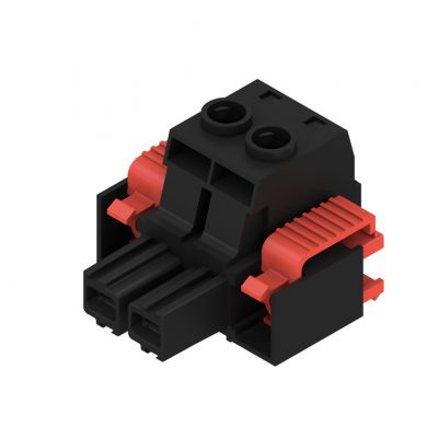 WEIDMULLER BUZ 10.16HP/02/180F AG BK BX Wtyk PCB (złącze wiązki), 10.16 mm, Liczba biegunów: 2, Przyłącze z jarzmem 1924620000 /28szt./ (1924620000)