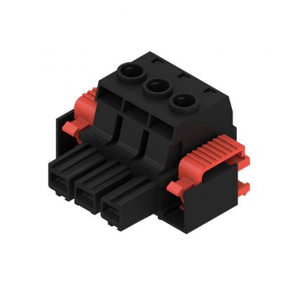 WEIDMULLER BUZ 10.16HP/03/180F AG BK BX Wtyk PCB (złącze wiązki), 10.16 mm, Liczba biegunów: 3, Przyłącze z jarzmem 1924630000 /24szt./ (1924630000)