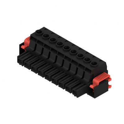 WEIDMULLER BUZ 10.16HP/09/180F AG BK BX Wtyk PCB (złącze wiązki), 10.16 mm, Liczba biegunów: 9, Przyłącze z jarzmem 1924690000 /8szt./ (1924690000)