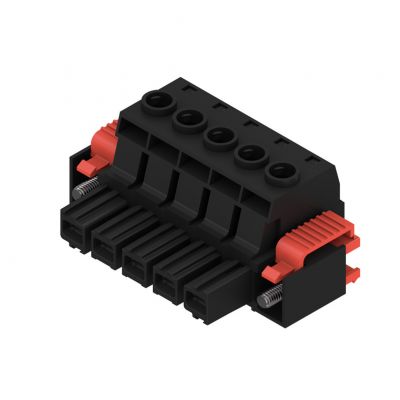 WEIDMULLER BUZ 10.16HP/05/180SF AG BK BX Wtyk PCB (złącze wiązki), 10.16 mm, Liczba biegunów: 5, Przyłącze z jarzmem 1924740000 /16szt./ (1924740000)
