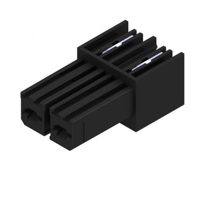 WEIDMULLER BVL 7.62HP/02/90 3.5SN BK BX Wtyk PCB (złącze wiązki), 7.62 mm, Liczba biegunów: 2, kąt odejścia: 90° 1928280000 /100szt./ (1928280000)