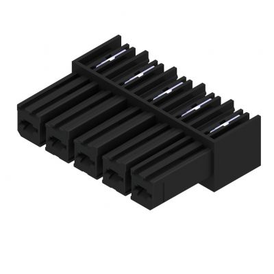 WEIDMULLER BVL 7.62HP/05/90 3.5SN BK BX Wtyk PCB (złącze wiązki), 7.62 mm, Liczba biegunów: 5, kąt odejścia: 90° 1928310000 /50szt./ (1928310000)