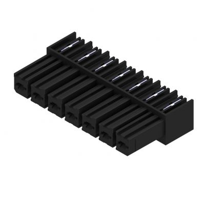 WEIDMULLER BVL 7.62HP/07/90 3.5SN BK BX Wtyk PCB (złącze wiązki), 7.62 mm, Liczba biegunów: 7, kąt odejścia: 90° 1928330000 /50szt./ (1928330000)