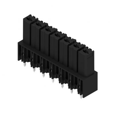 WEIDMULLER BVL 7.62HP/07/180 3.5SN BK BX Wtyki PCB (złącza płyty), 7.62 mm, Liczba biegunów: 7, kąt odejścia: 180° 1928670000 /50szt./ (1928670000)