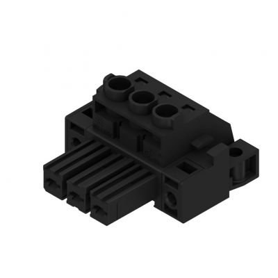 WEIDMULLER BVZ 7.62HP/03/180FC SN BK BX Wtyk PCB (złącze wiązki), 7.62 mm, Liczba biegunów: 3, Przyłącze z jarzmem 1929640000 /100szt./ (1929640000)