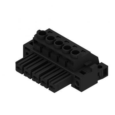 WEIDMULLER BVZ 7.62HP/05/180FC SN BK BX Wtyk PCB (złącze wiązki), 7.62 mm, Liczba biegunów: 5, Przyłącze z jarzmem 1929660000 /50szt./ (1929660000)