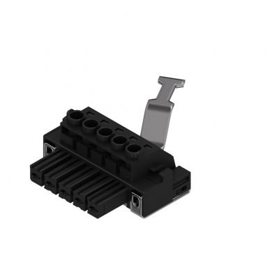 WEIDMULLER BVZ 7.62HP/05/180SH150C SN BK BX Wtyk PCB (złącze wiązki), 7.62 mm, Liczba biegunów: 5, Przyłącze z jarzmem 1929910000 /25szt./ (1929910000)