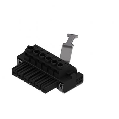 WEIDMULLER BVZ 7.62HP/06/180SH150C SN BK BX Wtyk PCB (złącze wiązki), 7.62 mm, Liczba biegunów: 6, Przyłącze z jarzmem 1929920000 /25szt./ (1929920000)