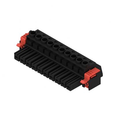 WEIDMULLER BVZ 7.62HP/10/180F SN BK BX Wtyk PCB (złącze wiązki), 7.62 mm, Liczba biegunów: 10, Przyłącze z jarzmem 1930130000 /50szt./ (1930130000)
