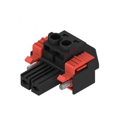 WEIDMULLER BVZ 7.62HP/02/180SF SN BK BX Wtyk PCB (złącze wiązki), 7.62 mm, Liczba biegunów: 2, Przyłącze z jarzmem 1930160000 /100szt./ (1930160000)
