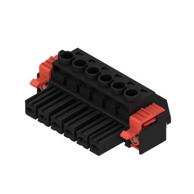 WEIDMULLER BVZ 7.62HP/06/180SF SN BK BX Wtyk PCB (złącze wiązki), 7.62 mm, Liczba biegunów: 6, Przyłącze z jarzmem 1930200000 /50szt./ (1930200000)