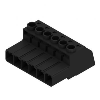 WEIDMULLER SVZ 7.62HP/06/180G SN BK BX Wtyk PCB (złącze wiązki), 7.62 mm, Liczba biegunów: 6, Przyłącze z jarzmem 1931670000 /50szt./ (1931670000)