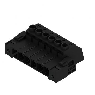 WEIDMULLER SVZ 7.62HP/06/180F SN BK BX Wtyk PCB (złącze wiązki), 7.62 mm, Liczba biegunów: 6, Przyłącze z jarzmem 1931850000 /50szt./ (1931850000)