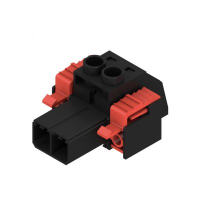 WEIDMULLER SVZ 7.62HP/02/180FI SN BK BX Wtyk PCB (złącze wiązki), 7.62 mm, Liczba biegunów: 2, Przyłącze z jarzmem 1932070000 /100szt./ (1932070000)
