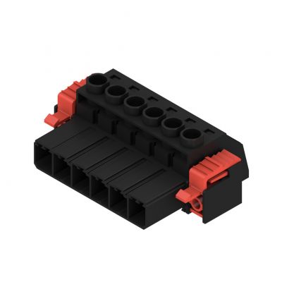 WEIDMULLER SVZ 7.62HP/06/180FI SN BK BX Wtyk PCB (złącze wiązki), 7.62 mm, Liczba biegunów: 6, Przyłącze z jarzmem 1932110000 /50szt./ (1932110000)