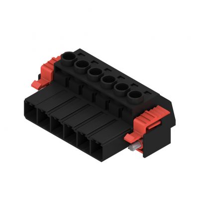 WEIDMULLER SVZ 7.62HP/06/180SFI SN BK BX Wtyk PCB (złącze wiązki), 7.62 mm, Liczba biegunów: 6, Przyłącze z jarzmem 1932220000 /50szt./ (1932220000)
