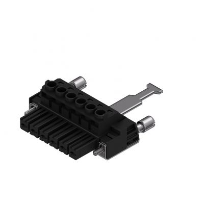 WEIDMULLER BVZ 7.62HP/06/180RSH180 SN BK BX Wtyk PCB (złącze wiązki), 7.62 mm, Liczba biegunów: 6, Przyłącze z jarzmem 1933370000 /25szt./ (1933370000)